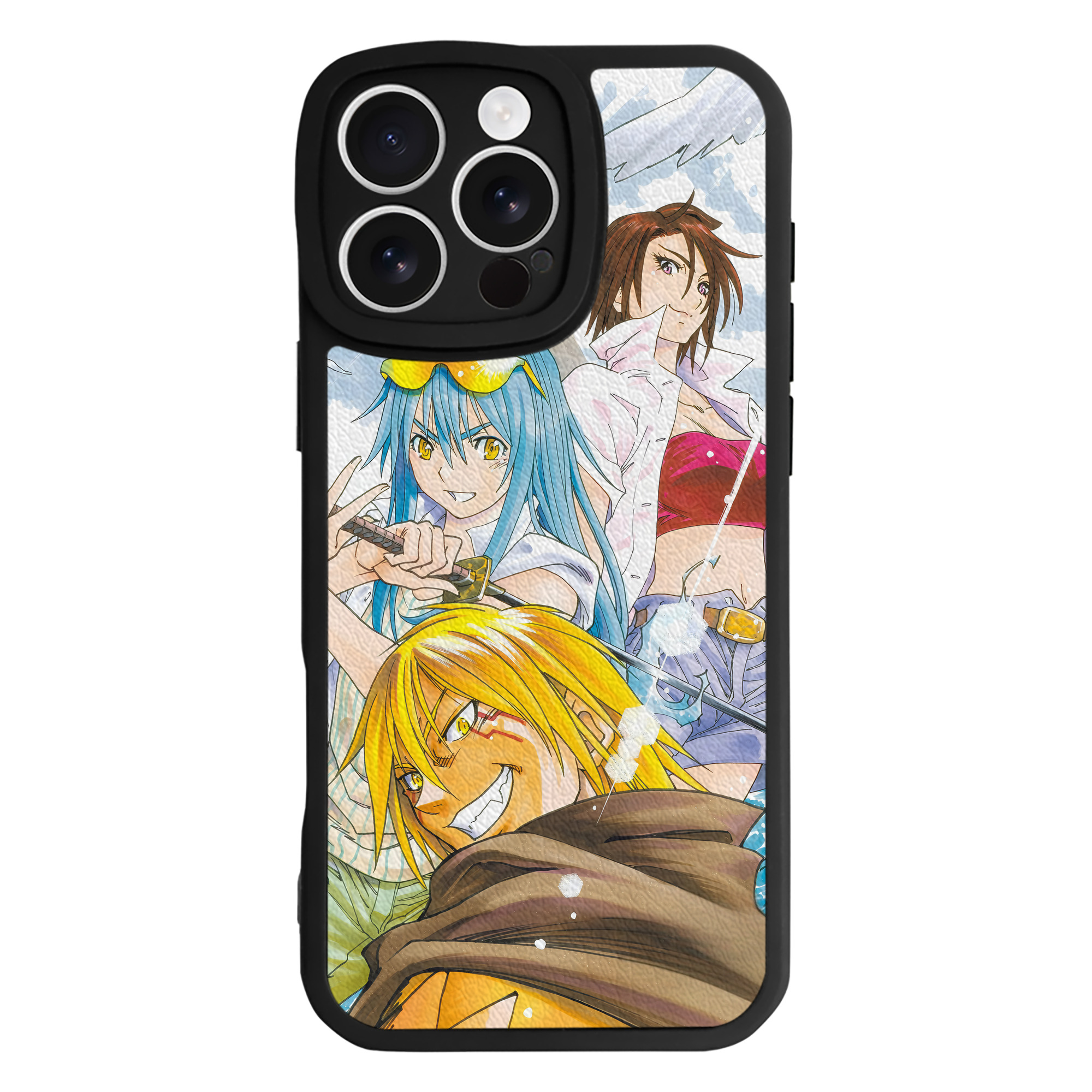（画像用） 転スラ Regarding Reincarnated to Slime 【iPhone 16シリーズ対応】シリコンスマホケース（レザー調） 材質：シリコン